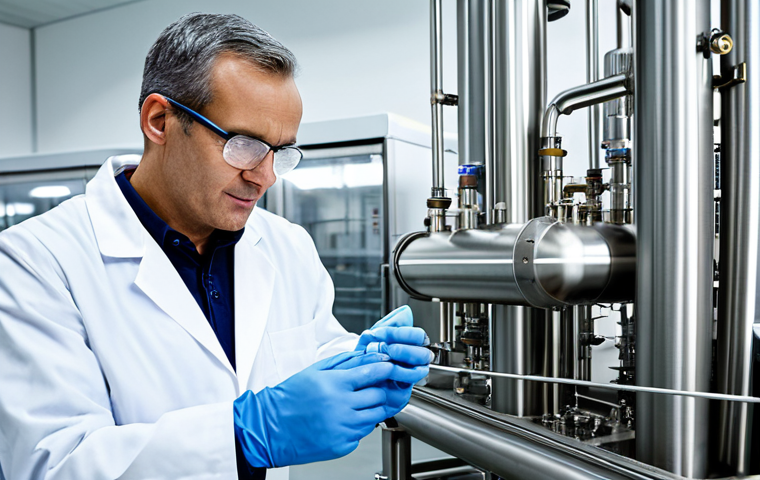 A professional food scientist, fully clothed in a modest lab coat and safety glasses, stands in a brightly lit, modern food processing facility. The scientist is meticulously examining advanced stainless steel supercritical fluid extraction equipment, with steam subtly rising from some pipes. The focus is on the precision and cleanliness of the operation, reflecting scientific innovation and high-tech processes.
    *   **Quality Modifiers:** Perfect anatomy, correct proportions, natural pose, well-formed hands, proper finger count, high-resolution, professional photography, clean aesthetic, scientific innovation, safe for work, appropriate content, fully clothed, professional.