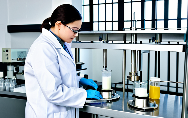 식품 공정에서의 다공성 소재 활용 - **Encapsulated vitamins being added to yogurt:** "Close-up of encapsulated vitamins being added to c...