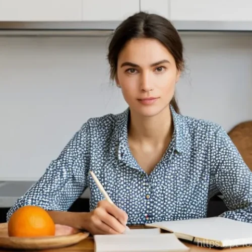 식품 알레르기 유발물질 분석 - **Prompt 1: "The Food Diary Detective"**
    A thoughtful young adult, in their late 20s, sits at a ...